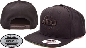 BLACK ADJ SNAPBACK HAT