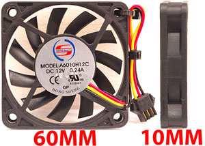 12vDC .016A FAN FOR DOTZ FLOOD