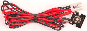 WHITE LED W/PLUG FOR ZIPPER