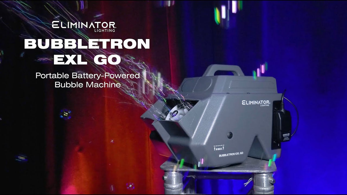 Eliminator Lighting Bubbletron EXL Go - Battery Powered Bubble Machine