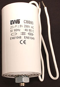 25uF 250vAC OLD STYLE STARTER FOR UV CAN