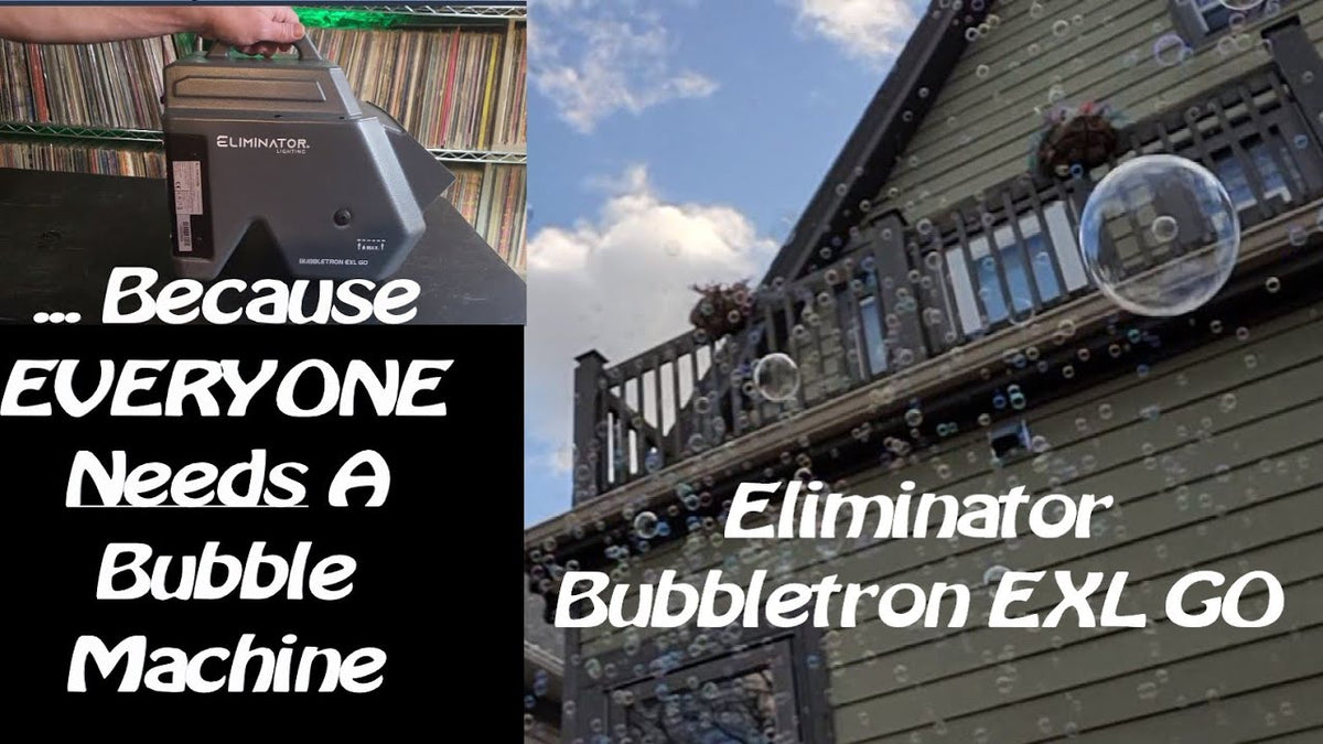 You NEED A Bubble Machine - Eliminator Bubbletron EXL GO - BATTERY POWERED / Remote Control