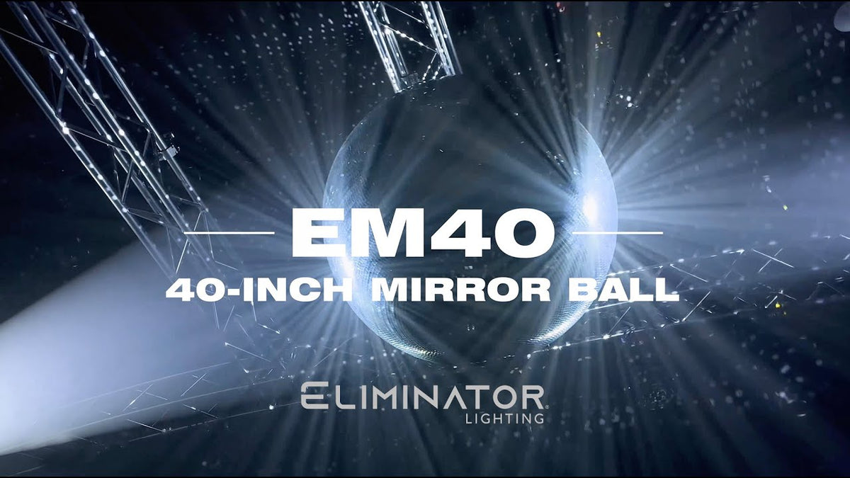 Eliminator Lighting EM40 Mirror Ball Demo